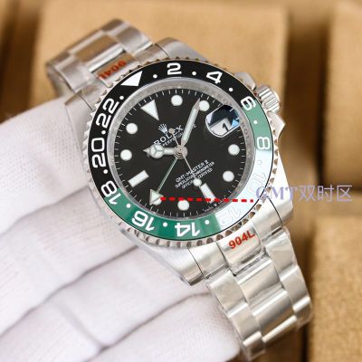 ROLEX GMT Seires 904L Steel Imported Japan Chips 40MM Watch